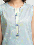 Edenrobe Allure Light Blue Lawn 3-Piece Suit | EWU6A1-36705-3P