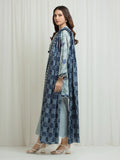 Edenrobe Allure Blue Lawn 3-Piece Suit | EWU6A1-36700-3P