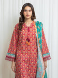 Edenrobe Allure Pink Lawn 3-Piece Suit | EWU6A1-36704-3P