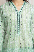 Edenrobe Allure Green Lawn 3-Piece Suit | EWU6A1-36689-3P