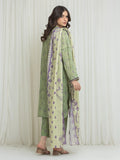 Edenrobe Allure Olive Lawn 3-Piece Suit | EWU6A1-36763-3P