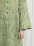 Edenrobe Allure Olive Lawn 3-Piece Suit | EWU6A1-36763-3P