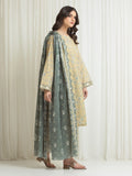 Edenrobe Allure Yellow Lawn 3-Piece Suit | EWU6A1-36758-3P