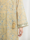 Edenrobe Allure Yellow Lawn 3-Piece Suit | EWU6A1-36758-3P