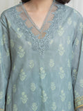Edenrobe Allure Grey Lawn 3-Piece Suit | EWU6A1-36754-3P