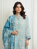 Edenrobe Allure Sage Lawn 3-Piece Suit | EWU6A1-36711-3P