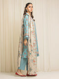 Edenrobe Allure TEAL Lawn 3-Piece Suit | EWU6A1-36573-3P