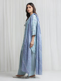 Edenrobe Allure Blue Lawn 3-Piece Suit | EWU6A1-36722-3P