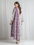 Edenrobe Allure White Lawn 3-Piece Suit | EWU6A1-36724-3P
