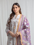 Edenrobe Allure White Lawn 3-Piece Suit | EWU6A1-36724-3P