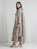 Edenrobe Allure Coffee Lawn 3-Piece Suit | EWU6A1-36719-3P