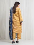 Edenrobe Allure Mustard Lawn 3-Piece Suit | EWU6A1-36767-3P