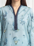 Edenrobe Allure Blue Lawn 3-Piece Suit | EWU6A1-36708-3P