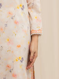Edenrobe Allure Peach Lawn 3-Piece Suit | EWU6A1-36601-3P