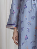 Edenrobe Allure Blue Lawn 3-Piece Suit | EWU6A1-36725-3P