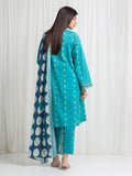 Edenrobe Allure Green Lawn 3-Piece Suit | EWU6A1-36762-3P