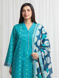 Edenrobe Allure Green Lawn 3-Piece Suit | EWU6A1-36762-3P