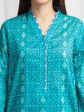 Edenrobe Allure Green Lawn 3-Piece Suit | EWU6A1-36762-3P