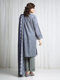Edenrobe Allure Sage Khaddar 3-Piece Suit | EWU6A3-37054-3P