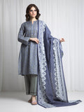 Edenrobe Allure Sage Khaddar 3-Piece Suit | EWU6A3-37054-3P