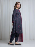 Edenrobe Allure Black Khaddar 3-Piece Suit | EWU6A3-37059-3P