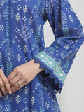 Edenrobe Allure Blue Lawn 3-Piece Suit | EWU6A1-36720-3P