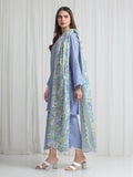 Edenrobe Allure Blue Lawn 3-Piece Suit | EWU6A1-36773-3P