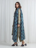 Edenrobe Allure Olive Lawn 3-Piece Suit | EWU6A1-36871-3P