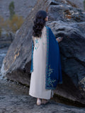 Edenrobe Kohsaar Beige Khaddar 3-Piece Suit | EWU6V11-34001-3P