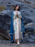 Edenrobe Kohsaar Beige Khaddar 3-Piece Suit | EWU6V11-34001-3P