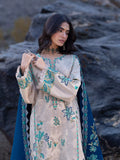 Edenrobe Kohsaar Beige Khaddar 3-Piece Suit | EWU6V11-34001-3P