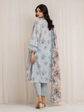 Edenrobe Allure ICE- Blue Lawn 3-Piece Suit | EWU6A1-36572-3P