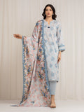 Edenrobe Allure ICE- Blue Lawn 3-Piece Suit | EWU6A1-36572-3P