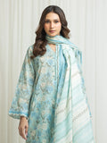 Edenrobe Allure Aqua Lawn 3-Piece Suit | EWU6A1-36634-3P
