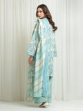 Edenrobe Allure Aqua Lawn 3-Piece Suit | EWU6A1-36634-3P