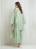 Edenrobe Allure Green Lawn 3-Piece Suit | EWU6A1-36635-3P