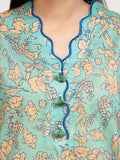 Edenrobe Allure Green Lawn 3-Piece Suit | EWU6A1-36654-3P