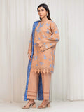 Edenrobe Allure Brown Lawn 3-Piece Suit | EWU6A1-36675-3P