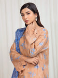 Edenrobe Allure Brown Lawn 3-Piece Suit | EWU6A1-36675-3P