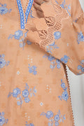 Edenrobe Allure Brown Lawn 3-Piece Suit | EWU6A1-36675-3P