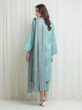 Edenrobe Allure Aqua Lawn 3-Piece Suit | EWU6A1-36676-3P