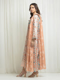 Edenrobe Allure Peach Lawn 3-Piece Suit | EWU6A1-36706-3P