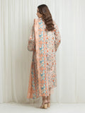 Edenrobe Allure Peach Lawn 3-Piece Suit | EWU6A1-36706-3P