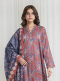 Edenrobe Allure Coral Lawn 3-Piece Suit | EWU6A1-36730-3P