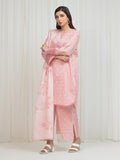 Edenrobe Allure Pink Lawn 3-Piece Suit | EWU6A1-36759-3P