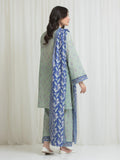 Edenrobe Allure Green Lawn 3-Piece Suit | EWU6A1-36765-3P