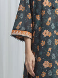 Edenrobe Allure Green Lawn 3-Piece Suit | EWU6A1-36858-3P