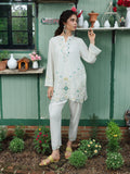 Edenrobe Vyla White Embroidered 2-Piece Pret | EWTKED6-86182ST