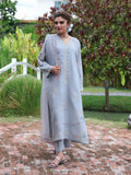 Edenrobe Vyla Blue Embroidered 3-Piece Pret | EWTKED6-86213-3P