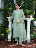 Edenrobe Vyla Green Embroidered 3-Piece Pret | EWTKED6-86214-3P